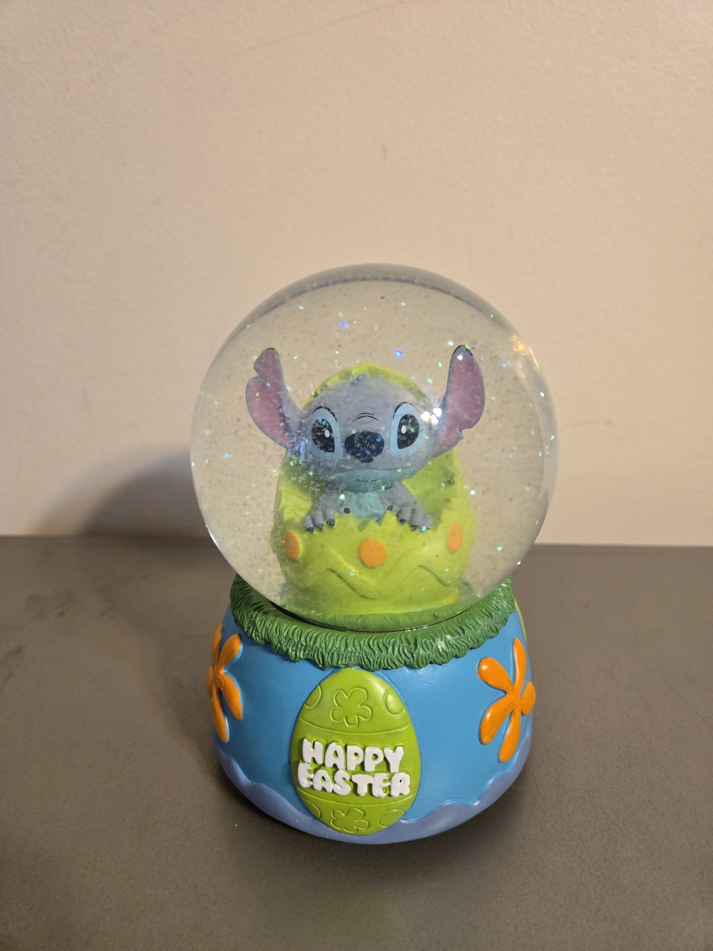 Disney Lilo and Stitch Easter 7" Musical Snow Globe